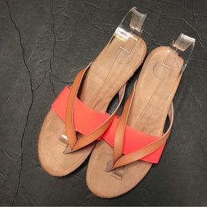 SO Coral & Tan Woman’s Sandals Size 8.5